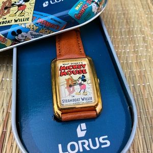 Vtg Steamboat Willie Disney Watch by Lorus
